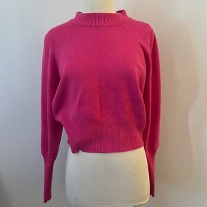 French Connection Babysoft Crew Neck Pullover Sweater Jumper Bright Pink Size S